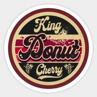 King Donut Cherry Sticker